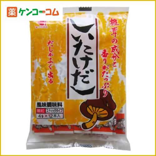 風味調味料 しいたけだし 4g×12本[かね七 削りぶし ケンコーコム]風味調味料 しいたけだし 4g×12本/かね七/削りぶし/税込\1980以上送料無料