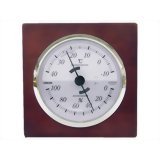 クレセル 天然木枠 温度計・湿度計 CR-640[温湿計]