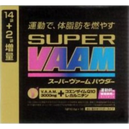 スーパーヴァーム パウダータイプ 14袋+2袋入[明治 VAAM(ヴァーム) スポーツドリンク ケンコーコム]