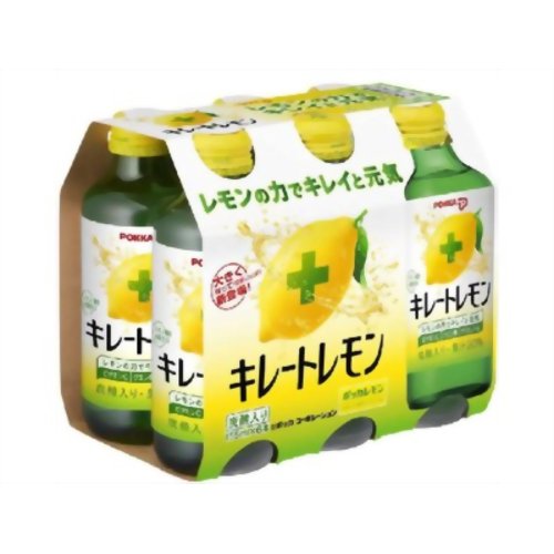 【ケース販売】ポッカ キレートレモン 炭酸入り 155ml×24本[ポッカ レモン飲料(レモンジュース) ケンコーコム]