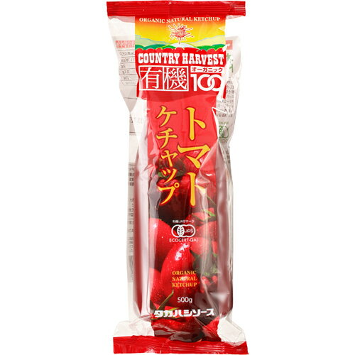 カントリーハーヴェスト 有機トマトケチャップ(ソフト)500g[カントリーハーヴェスト ソース(有機JAS) ケンコーコム]カントリーハーヴェスト 有機トマトケチャップ(ソフト)500g/カントリーハーヴェスト/ソース(有機JAS)/税込\1980以上送料無料