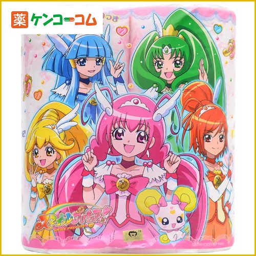 スマイルプリキュア 4ロール 30m ダブル[トイレットペーパー ケンコーコム]