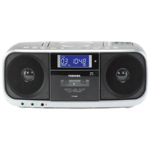 東芝 CDラジオカセットレコーダー(CDラジカセ) TY-CDK5(S) シルバー[CUTEBEAT(キュートビート) ケンコーコム]