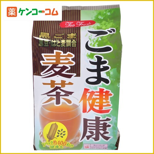 ごま健康麦茶 12.5g×40包[麦茶 ケンコーコム]ごま健康麦茶 12.5g×40包/麦茶(ティーバッグ)/税込\1980以上送料無料