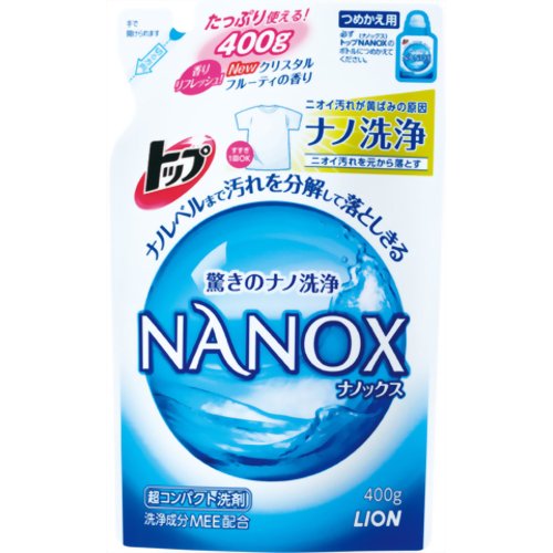 トップ NANOX(ナノックス) つめかえ用 400g[トップ NANOX(ナノックス) 洗剤 衣類用(液体) ケンコーコム【2sp_120810_green】]