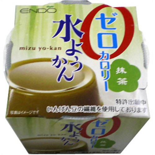 【ケース販売】ゼロカロリー水ようかん 抹茶 90g×24個[遠藤製餡 ケンコーコム]