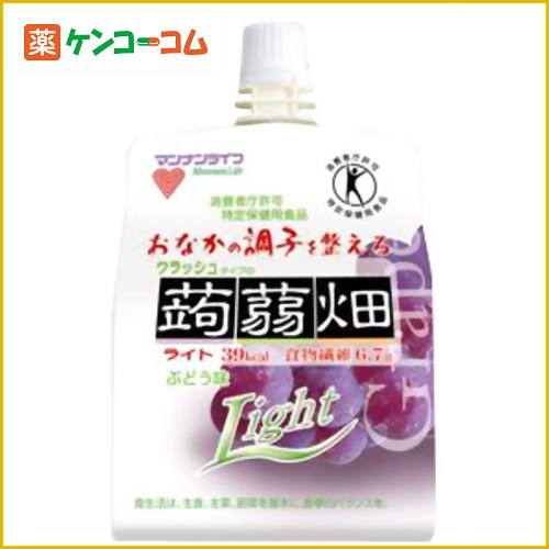 クラッシュタイプの蒟蒻畑ライト ぶどう味 150g×6個入[蒟蒻畑 おなかの調子を整える ケンコーコム]