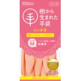 樹から生まれた手袋 リッチネ中厚手 ピンク M 1双[樹から生まれた手袋 リッチネ 台所用手袋]樹から生まれた手袋 リッチネ中厚手 ピンク M 1双/樹から生まれた手袋 リッチネ/台所用手袋/税込\1980以上送料無料