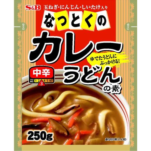 なっとくのカレーうどんの素 中辛 250g[カレーペースト ケンコーコム]