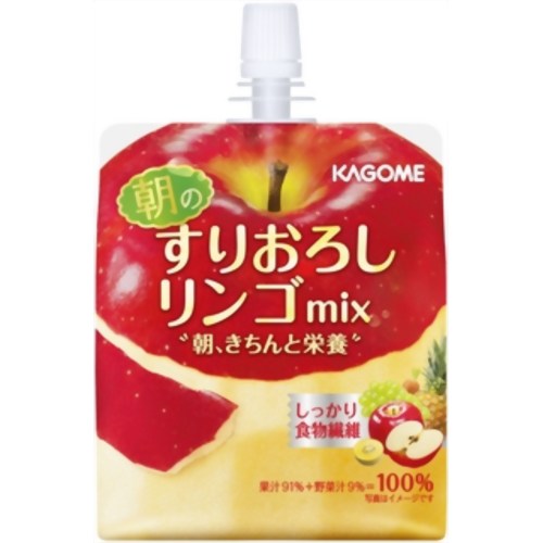 【ケース販売】カゴメ 朝のすりおろしリンゴmix 150g×30本[カゴメ フルーツジュース(果実ジュース) ケンコーコム]