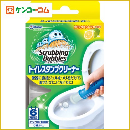 スクラビングバブル トイレスタンプクリーナー クリスタルシトラスの香り 6回分入り[トイレ掃除 ケンコーコム]スクラビングバブル トイレスタンプクリーナー クリスタルシトラスの香り 6回分入り/スクラビングバブル/洗剤 トイレ用/税込\1980以上送料無料