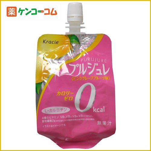 プルジュレ L-カルニチン ピンクグレープフルーツ味 155g[プルジュレ こんにゃくゼリー ケンコーコム]