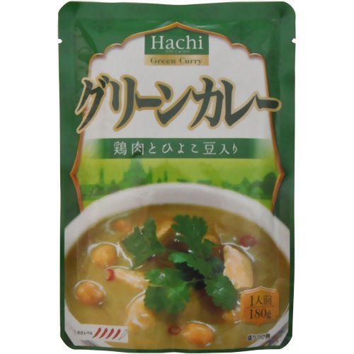 ハチ食品 グリーンカレー 鶏肉とひよこ豆入り 180g[Hachi(ハチ) グリーンカレー ケンコーコム]