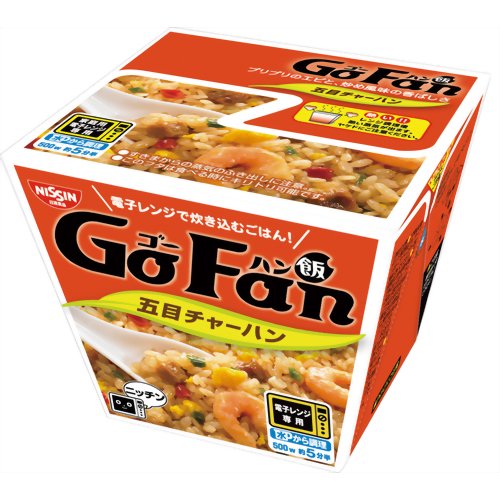 【ケース販売】日清 GoFan(ゴーハン) 五目チャーハン 96g×6個[日清食品 チャーハン(レトルト) ケンコーコム]