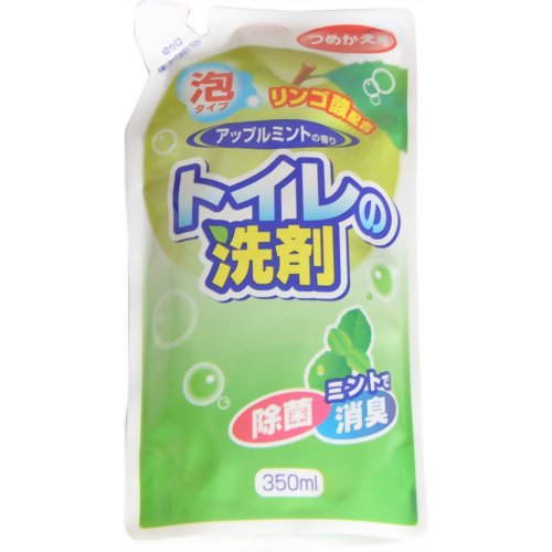 トイレの洗剤 アップルミント 詰替用 350ml[ロケット石鹸 洗剤 トイレ用 トイレ掃除 ケンコーコム]【あす楽対応】トイレの洗剤 アップルミント 詰替用 350ml/ロケット石鹸/洗剤 トイレ用/税込\1980以上送料無料