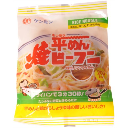 ケンミン もっちり平めん焼ビーフン 味付ノンフライ麺 60g[ケンミン ビーフン ケンコーコム]