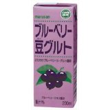 【ケース販売】マルサン ブルーベリー豆グルト 200ml*24本[マルサン 大豆飲料]