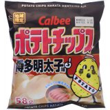 カルビー ポテトチップス 博多明太子味 58g[カルビー ポテトチップス スナック菓子]カルビー ポテトチップス 博多明太子味 58g/カルビー ポテトチップス/スナック菓子/税込\1980以上送料無料