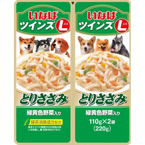 ツインズL とりささみ 緑黄色野菜入り 110g×2パック