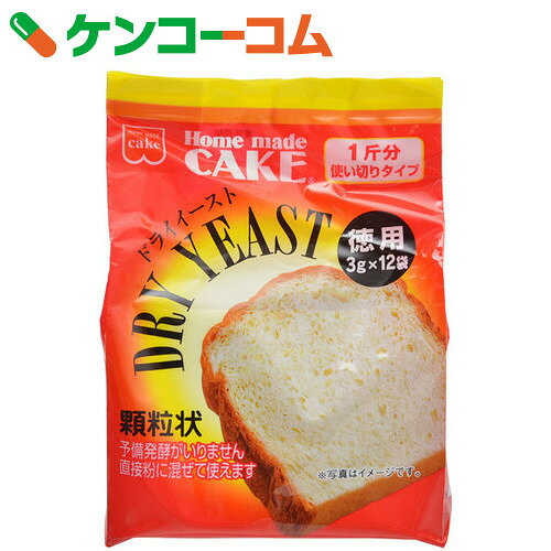 ドライイースト 徳用 3g×12袋[Home made CAKE ドライイースト]...:kenkocom:11329267