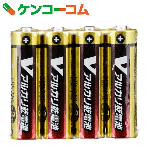 OHM Vアルカリ電池単3形 4本パック LR6/S4P/V[オーム電機 アルカリ乾電池]…...:kenkocom:11451452