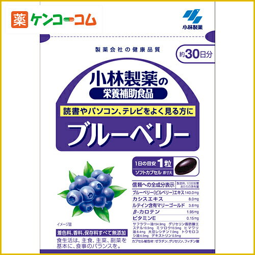 小林製薬の栄養補助食品 ブルーベリー 30粒[小林製薬の栄養補助食品 ブルーベリー ケンコーコム]