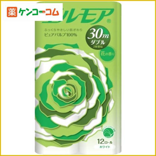 エルモア 12ロール ダブル 花の香り 30m[エルモア トイレットペーパー ケンコーコム]エルモア 12ロール ダブル 花の香り 30m/エルモア/トイレットペーパー ダブル/税込\1980以上送料無料