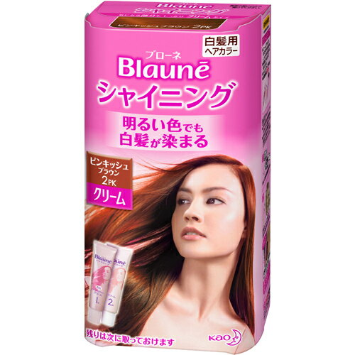 ブローネ シャイニングヘアカラークリーム ピンキッシュブラウン[花王 ブローネ 白髪染め 女性用 ケンコーコム]