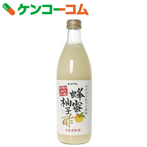 キッコーマン ハチミツ柚子酢 500ml×6本[柚子(ゆず)]【送料無料】...:kenkocom:10230839