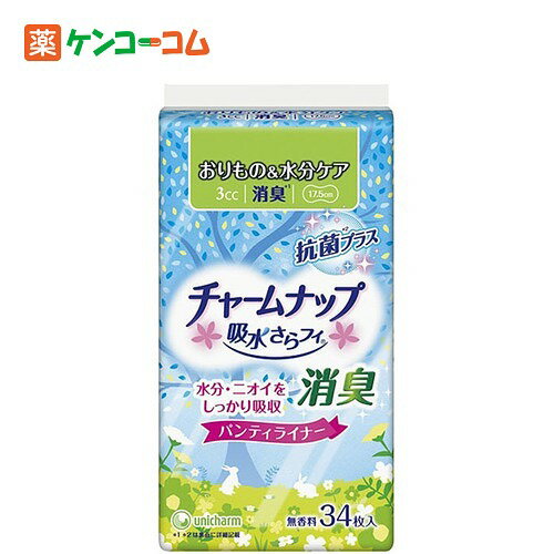 チャームナップ 吸水さらフィ ライナー 消臭タイプ 34枚入[ユニチャーム チャームナップ 尿もれ用シート・パッド ケンコーコム]