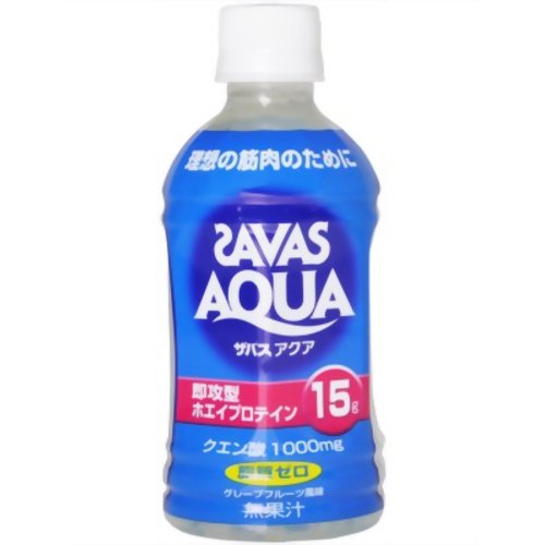 ザバス(SAVAS) アクア ドリンク グレープフルーツ風味 350ml×24本[明治 ザバス ホエイプロテイン ケンコーコム]