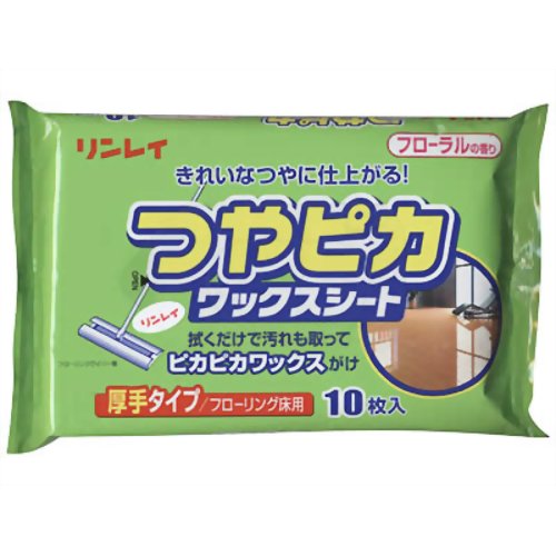 リンレイ つやピカワックスシート フローラルの香り 10枚リンレイ つやピカワックスシート フローラルの香り 10枚　/リンレイ/フローリング用クリーナー/税込\1980以上送料無料