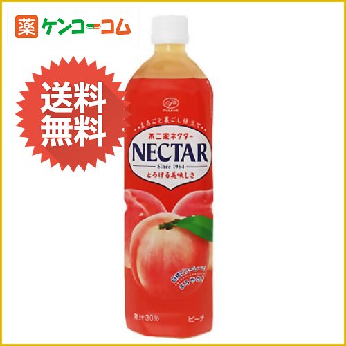 【ケース販売】不二家 ネクターピーチ 900ml×12本[ネクター ももジュース(桃ジュース) ケンコーコム]