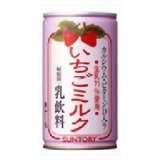 【ケース販売】サントリー いちごミルク 190g*30本[いちごミルク]