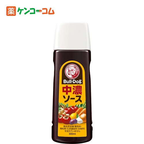 中濃ソース 300ml[ブルドックソース 中濃ソース ケンコーコム]中濃ソース 300ml/ブルドックソース/中濃ソース/税込\1980以上送料無料