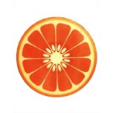 ジョゼフジョゼフ 耐熱強化ガラス カッティングボード 丸型 オレンジ[ジョゼフジョゼフ まな板 カッティングボード]