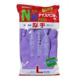 ナイスハンド マイルド 厚手 L バイオレット[ナイスハンド ビニール手袋]