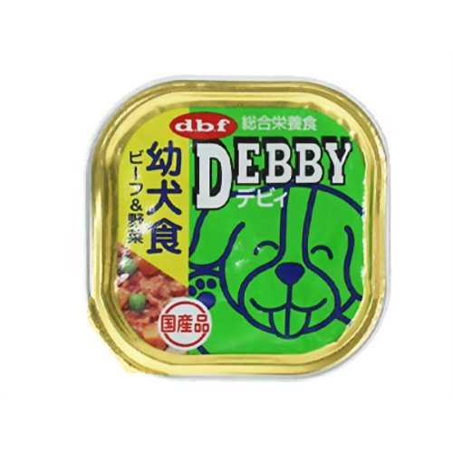 DEBBY(デビィ) 幼犬食 ビーフ&野菜 100g[デビフ 幼犬・パピー用(ウェット・缶フード) ケンコーコム]