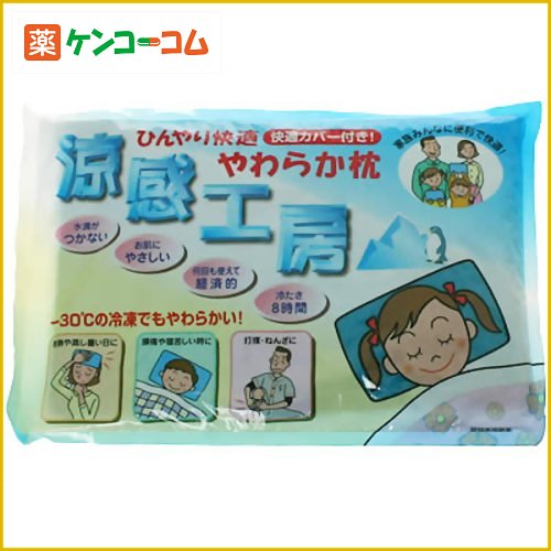 やわらか枕 涼感工房 カバー付き[氷枕 ソフトタイプ ケンコーコム]