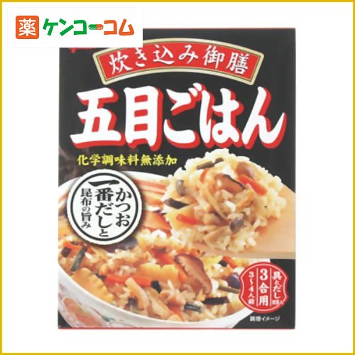 グリコ 炊き込み御膳 化学調味料無添加 五目ごはん 3合用 267g[炊き込みご飯の素 ケンコーコム]