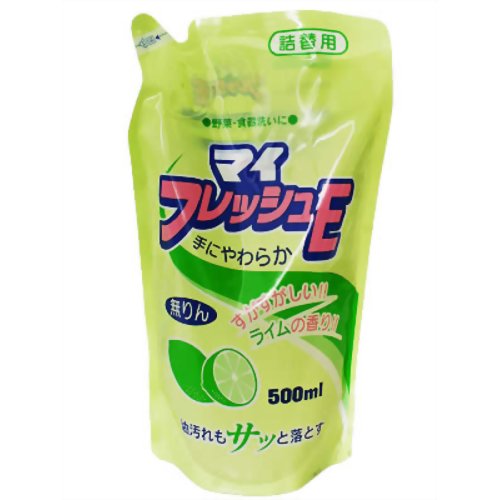 マイフレッシュ 詰替用 500ml[ロケット石鹸 フレッシュ 洗剤 食器用 ケンコーコム]