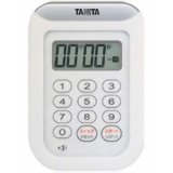 タニタ 丸洗いタイマー100分計 TD-378-WH ホワイト[キッチンタイマー]