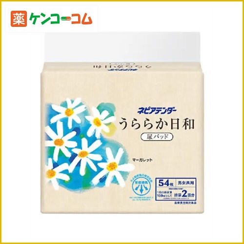 ネピアテンダー うららか日和 尿パッド 54枚[ネピアテンダー 尿もれ用シート・パッド 多量・長時間用 ケンコーコム]