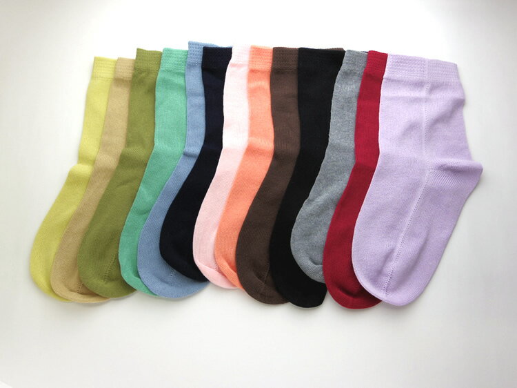 【JN正活絹】(メール便可)綿先丸靴下(Mサイズ)