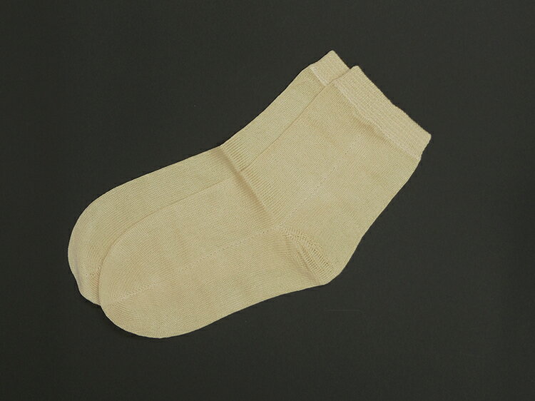 【JN正活絹】(メール便可)黄絹先丸靴下(タイシル