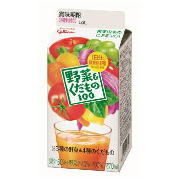 グリコ 野菜&くだもの270ml 12本 【野菜ジュース】...:kenkouya-webshop:10000457