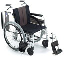 ◎自走式車椅子 ミキ MPWSW-43JDF_HG 【アルミ製車椅子】 