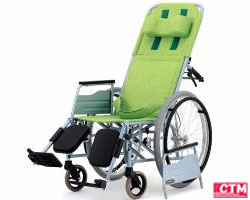 ◎リクライニング式車椅子自走式 松永製作所 REM-11 アルミ製車いす 【アルミ製車椅子】 