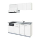 コンパクトキッチン ティオ Tio LixiL 壁付I型 ベーシック W1800mm 間口180cm(グリルなし2口コンロ用) グループ3 リクシル システムキッチン 流し台 kenzai