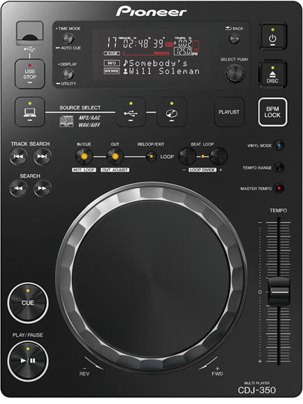 Pioneer パイオニア CDJ-350 (CDJ350)【送料無料】【2月中旬入荷予定 ご予約受...:key:10015378